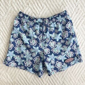 Vineyard Vines Boys Swim Trunks Starfish Print Blue Size 7